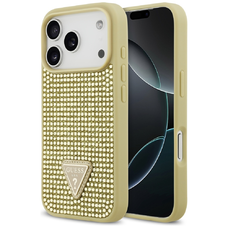 iPhone 17 Pro Guess Strasszköves Háromszög Logó arany tok