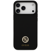 iPhone 17 Pro Max Guess Szilikon Logó Strassz 4G MagSafe tok fekete - 1. kép