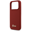iPhone 17 Pro Guess Szilikon Script Fém Logó MagSafe tok magenta - 4. kép