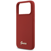 iPhone 17 Pro Max Guess Silicone Script Metal Logo MagSafe magenta tok - 4. kép