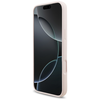 iPhone 17 Pro Max Guess Szilikon Script Fém Logó MagSafe tok rózsaszín - 3. kép