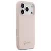 iPhone 17 Pro Guess Silicone Script Metal Logo MagSafe tok rózsaszín - 2. kép