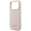 iPhone 17 Pro Guess Silicone Script Metal Logo MagSafe tok rózsaszín - 4. kép