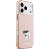 iPhone 17 Pro Max Karl Lagerfeld IML Aquarelle Choupette & Logo MagSafe rózsaszín tok - 2. kép