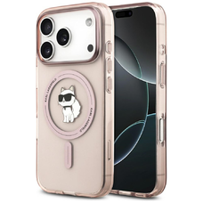 iPhone 17 Pro Karl Lagerfeld IML Choupette rózsaszín tok