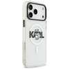 iPhone 17 Pro Max Karl Lagerfeld IML Choupette Sketch Logo MagSafe átlátszó tok - 2. kép