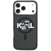 iPhone 17 Pro Max Karl Lagerfeld IML Glitter Karl & Choupette Sketch Logo MagSafe fekete tok - 1. kép