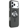 iPhone 17 Pro Max Karl Lagerfeld IML Glitter Karl & Choupette Sketch Logo MagSafe fekete tok - 2. kép
