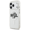 iPhone 17 Pro Karl Lagerfeld IML Glitter Karl & Choupette Sketch Logo MagSafe tok átlátszó - 0. kép