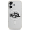 iPhone 17 Karl Lagerfeld IML Csillogó Karl & Choupette Vázlat Logó MagSafe Tok átlátszó - 1. kép