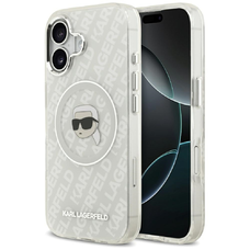 iPhone 17 Karl Lagerfeld IML Karl Head Logo szürke tok