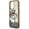 iPhone 17 Karl Lagerfeld Liquid Glitter Choupette Logo MagSafe fekete tok - 4. kép