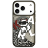 iPhone 17 Pro Karl Lagerfeld Liquid Glitter Choupette Logo MagSafe fekete tok - 1. kép