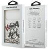 iPhone 17 Pro Max Karl Lagerfeld Liquid Glitter Choupette Logo MagSafe tok átlátszó - 2. kép