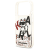 iPhone 17 Pro Karl Lagerfeld Liquid Glitter Choupette Logo MagSafe átlátszó tok - 4. kép