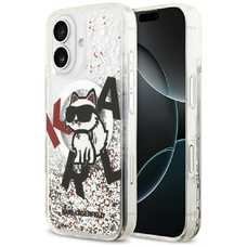iPhone 17 Karl Lagerfeld Liquid Glitter Choupette Logo MagSafe tok,