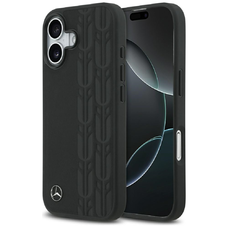 iPhone 17 Mercedes bőr Laurel Leaves tok fekete