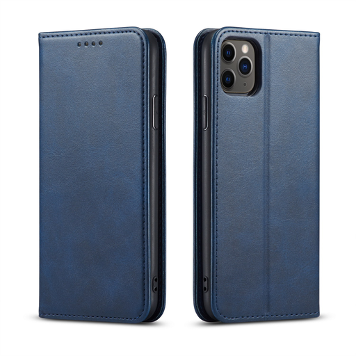iPhone 17 Pro mágneses PU bőr fliptok kártyatartóval pánt nélküli kék Alphajack iPhone 17 Pro mágneses PU bőr fliptok kártyatartóval pánt nélküli kék Alphajack