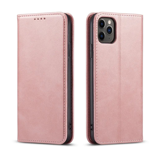 iPhone 17 AIR mágneses PU bőr fliptok kártyatartóval pánt nélküli rózsaszín Alphajack iPhone 17 AIR mágneses PU bőr fliptok kártyatartóval pánt nélküli rózsaszín Alphajack