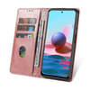 Samsung Galaxy A07 mágneses PU bőr fliptok kártyatartóval rózsaszín Alphajack - 1. kép
