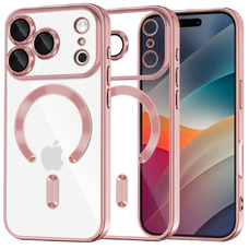 iPhone 17 Pro Techsuit Luxury Crystal MagSafe Pink tok