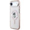iPhone 17 Air Karl Lagerfeld - IML MagSafe Sketch Logo - Pink Choupette tok - 3. kép