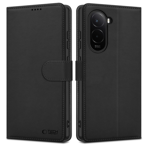Xiaomi Poco M7 Fekete Wallet tok Xiaomi Poco M7 Fekete Wallet tok