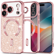 iPhone 17 Pro Max Techsuit - Luxury Glitter MagSafe - Rose Gold tok