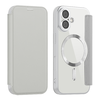 iPhone 17 Szürke Techsuit - SmartMag Book tok - 4. kép