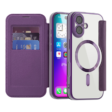 iPhone 17 Techsuit SmartMag Book Case - Lila tok