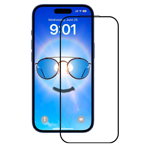 iPhone 17 Pro Max Fekete ANANK - 2.5D fényvisszaverődésmentes képernyővédő üvegfólia iPhone 17 Pro Max Fekete ANANK - 2.5D fényvisszaverődésmentes képernyővédő üvegfólia