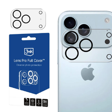 Apple iPhone 17 Pro Átlátszó / Teljes Borítás 3mk Lencsevédő üvegfólia