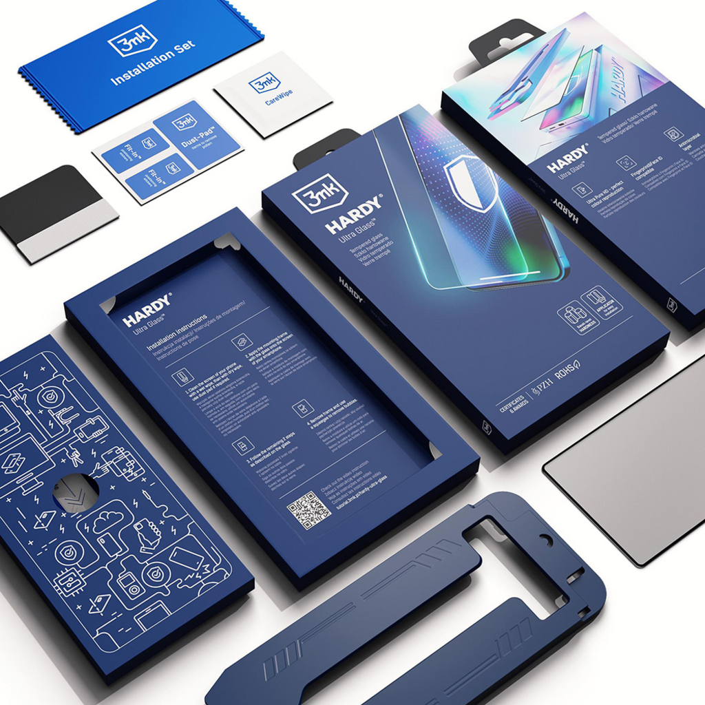 iPhone 17 Pro Fekete 3mk Hardy Ultra Glass üvegfólia - 20