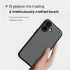 Nillkin Super Frosted PRO hátlap tok Apple iPhone 17-hez, átlátszó fekete tok - 1. kép