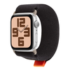 OBAL:ME Textil Szíj Apple Watch 42-49mm M-L Fekete/Narancs - 0. kép
