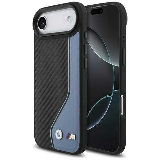 iPhone 17 Air BMW M Carbon Logó MagSafe kék tok iPhone 17 Air BMW M Carbon Logó MagSafe kék tok