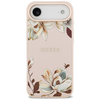iPhone 17 Air Guess Grained Flowers Classic Logo rózsaszín tok - 1. kép