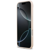 iPhone 17 Air Guess Grained Flowers Classic Logo rózsaszín tok - 3. kép