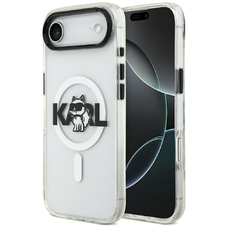 iPhone 17 Air tok Karl Lagerfeld IML Choupette Sketch Logó MagSafe átlátszó tok