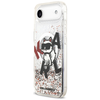 iPhone 17 Air Karl Lagerfeld Liquid Glitter Choupette Logo MagSafe tok átlátszó - 0. kép