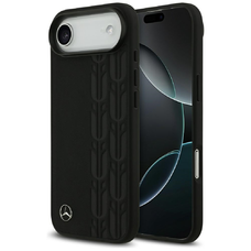 iPhone 17 Air Mercedes Bőr Laurel Leaves MagSafe tok fekete