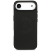 iPhone 17 Air Mercedes Leather Vintage Logo MagSafe bőrtok fekete - 1. kép