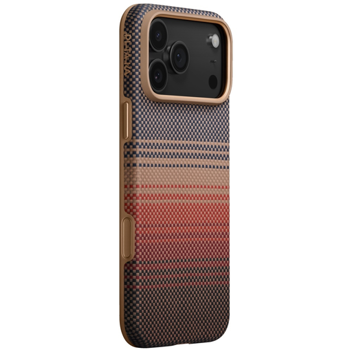 iPhone 17 Pro Max PITAKA Aramid UltraGuard Moonrise MagSafe tok naplemente színben iPhone 17 Pro Max PITAKA Aramid UltraGuard Moonrise MagSafe tok naplemente színben