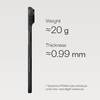 iPhone 17 Air PITAKA Ultra-Slim MagSafe fekete szürke tok - 4. kép