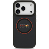 iPhone 17 Pro Red Bull Mesh Piros Gyűrű & Fém Gombok MagSafe Haditengerészeti Kék tok - 1. kép