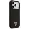 iPhone 17 Pro Fekete Guess - Silicone Triangle Logo MagSafe (GUHMP17LSCTRLMK) tok - 3. kép
