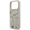 iPhone 17 Pro Szürke Karl Lagerfeld Hardcase Grained Pattern Logo (KLHMP17LPGGRMPKG) tok - 4. kép