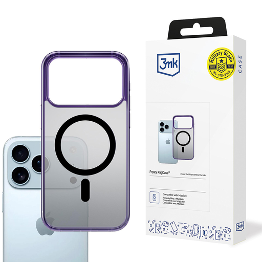 iPhone 17 Pro Max Lila 3MK Frosty Matt MagCase tok