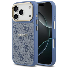 iPhone 17 Pro Guess Hardcase 4G Classic MagSafe (GUHMP17LP4MSEGCB) - Kék tok