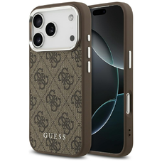 iPhone 17 Pro Max Guess Hardcase 4G Classic Logo MagSafe (GUHMP17XP4GSSMCW) - Barna tok